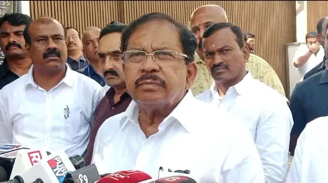 ಕೇಂದ್ರ ಸರ್ಕಾರ ಪ್ಯಾಲೆಸ್ತೀನ್‌ಗೆ ಬೆಂಬಲಿಸುತ್ತೇವೆ ಎಂದು ಹೇಳಿಕೆ ಕೊಟ್ಟಿದೆ: ಗೃಹ ಸಚಿವ ಪರಮೇಶ್ವರ