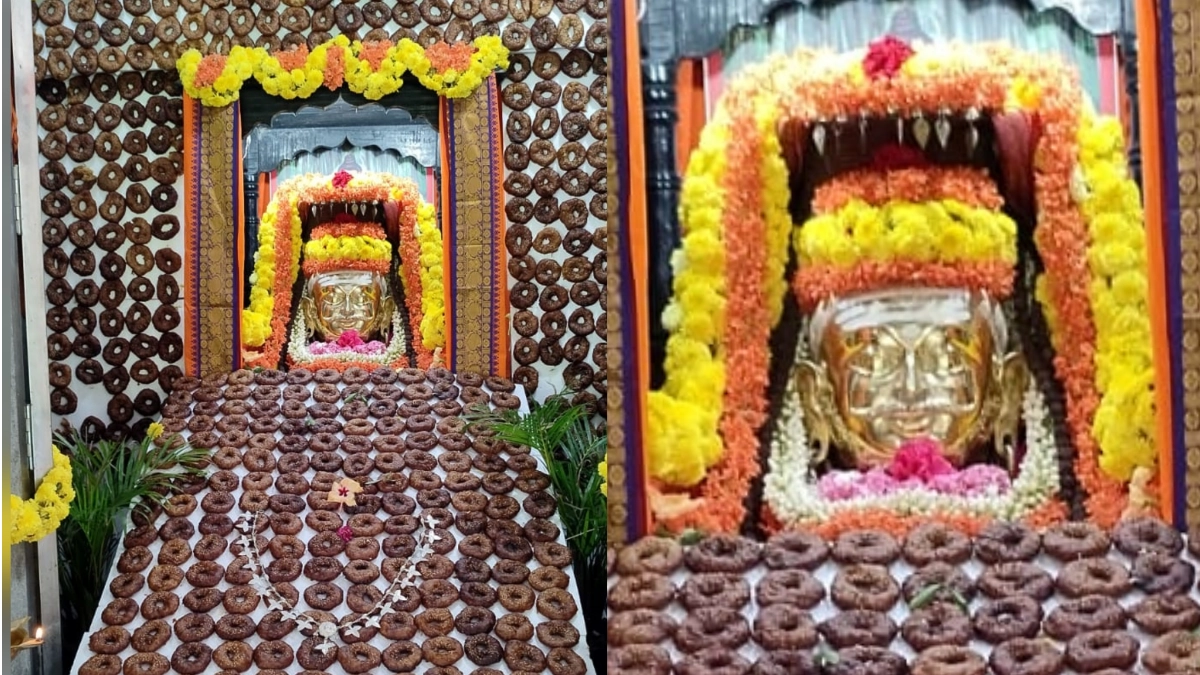 ಮಹಾಲಯ ಅಮಾವಾಸ್ಯೆ: ಶ್ರೀ ಸ್ವತಂತ್ರ ಸಿದ್ದಲಿಂಗೇಶ್ವರ ಸ್ವಾಮಿಗೆ ಮೂರು ಸಾವಿರಕ್ಕೂ ಹೆಚ್ಚು ಕಜ್ಜಾಯಗಳಿಂದ ವಿಶೇಷ ಅಲಂಕಾರ..!