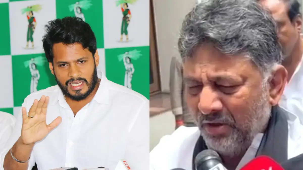 ಡಿಕೆ ಶಿವಕುಮಾರ್‌ಗೆ ಕಣ್ಣೀರು ಬರುತ್ತಾ? ನನಗೇನೋ ಹಾಗೆ ಅನಿಸಿಲ್ಲ: ನಿಖಿಲ್ ಕುಮಾರಸ್ವಾಮಿ ಲೇವಡಿ