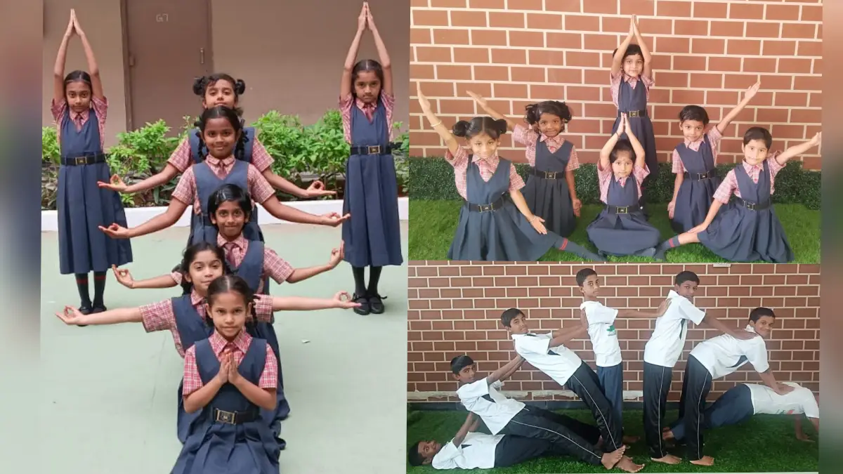 ನಳಂದ ಪ್ರೌಢಶಾಲೆ ಮತ್ತು ಲಿಟ್ಲ್ ಏಂಜೆಲ್ಸ್ ಅನಂತ ಶಾಲೆಗಳಲ್ಲಿ ವಿಶ್ವ ಯೋಗ ದಿನಾಚರಣೆ ಸಂಭ್ರಮ