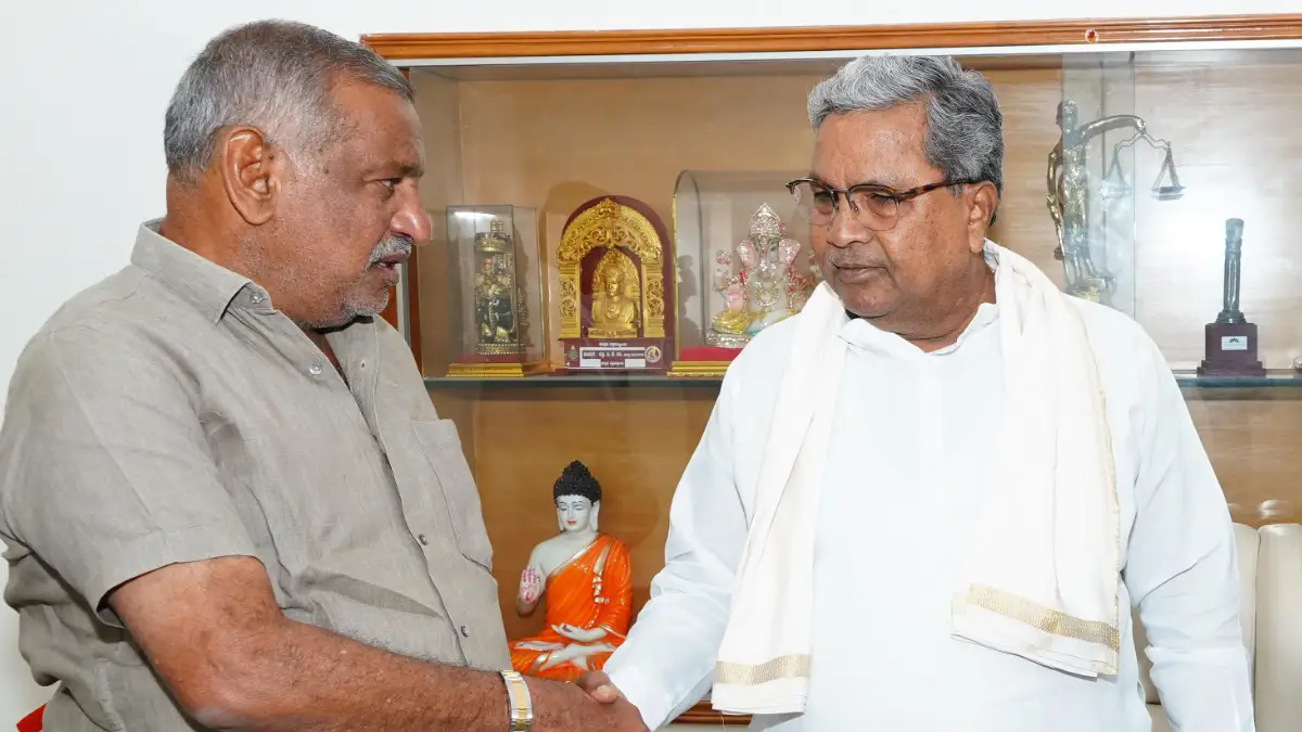 ಸಿಎಂ ಸಿದ್ದರಾಮಯ್ಯರ ಭೇಟಿಯಾದ ಬಿಜೆಪಿ ಹಿರಿಯ ಮುಖಂಡ ಮಾಧುಸ್ವಾಮಿ..!
