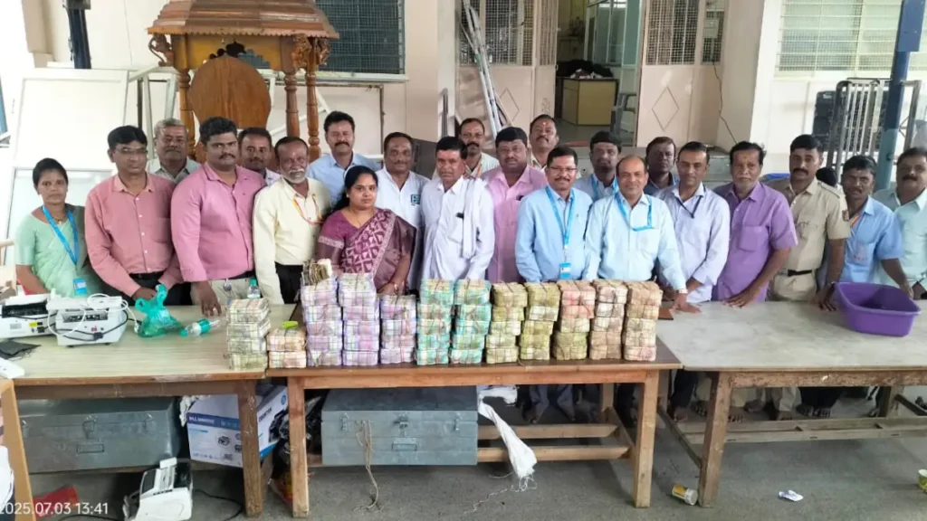 Hundi counting completed at Sri Kshetra Ghati Temple: Huge amount collected