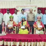 Students who secured ranks were felicitated by the alumni association.