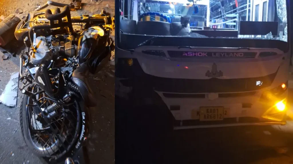 Doddaballapura: Bullet hits iPhone bus, rider dies!