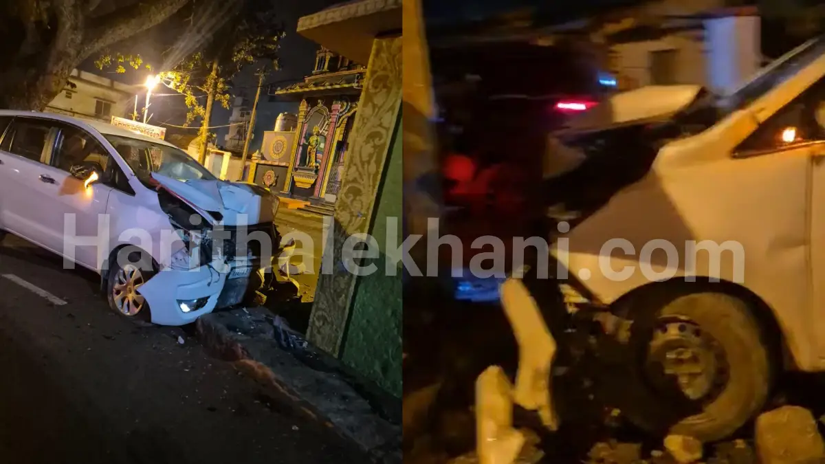 ದೊಡ್ಡಬಳ್ಳಾಪುರ: ಭೀಕರ ಅಪಘಾತ.. ಚಾಲಕನ ಸ್ಥಿತಿ ಗಂಭೀರ| Video