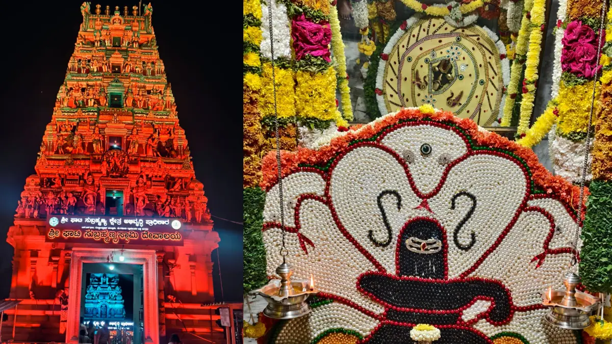 ಕರ್ನಾಟಕ ರಾಜ್ಯೋತ್ಸವ: ಘಾಟಿ ದೇವಾಲಯದಲ್ಲಿ ವಿಶೇಷ ಪೂಜೆ, ಅಲಂಕಾರ