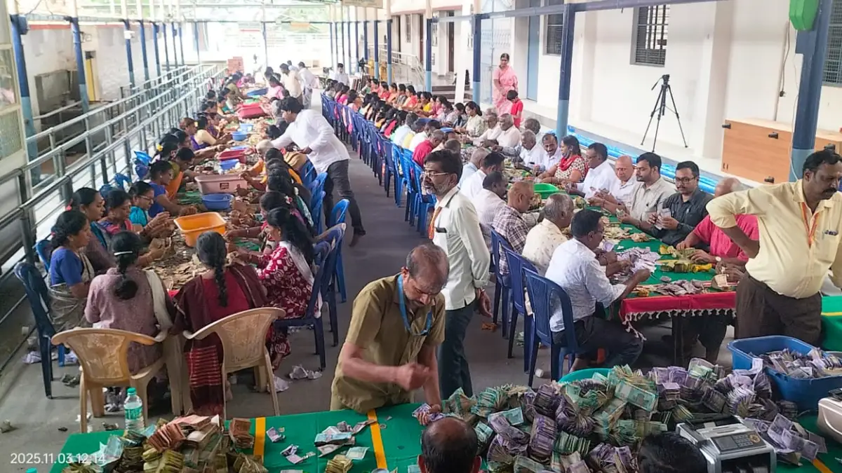 ಶ್ರೀ ಕ್ಷೇತ್ರ ಘಾಟಿ ದೇಗುಲದಲ್ಲಿ ಹುಂಡಿ ಎಣಿಕೆ ಕಾರ್ಯ ಪೂರ್ಣ: ಭರ್ಜರಿ ಕಾಣಿಕೆ ಸಂಗ್ರಹ| Video