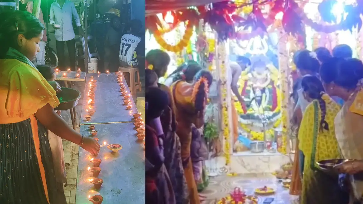 ಸಂಕಷ್ಟ ಚತುರ್ಥಿ: ಆರೂಢಿಯಲ್ಲಿ ಲಕ್ಷ ದೀಪೋತ್ಸವ ಸಂಭ್ರಮ