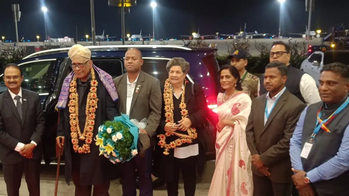 ಕರ್ನಾಟಕ ಪ್ರವಾಸಕ್ಕಾಗಿ ಆಗಮಿಸಿದ ಫಿಜಿ ದೇಶದ ಅಧ್ಯಕ್ಷ