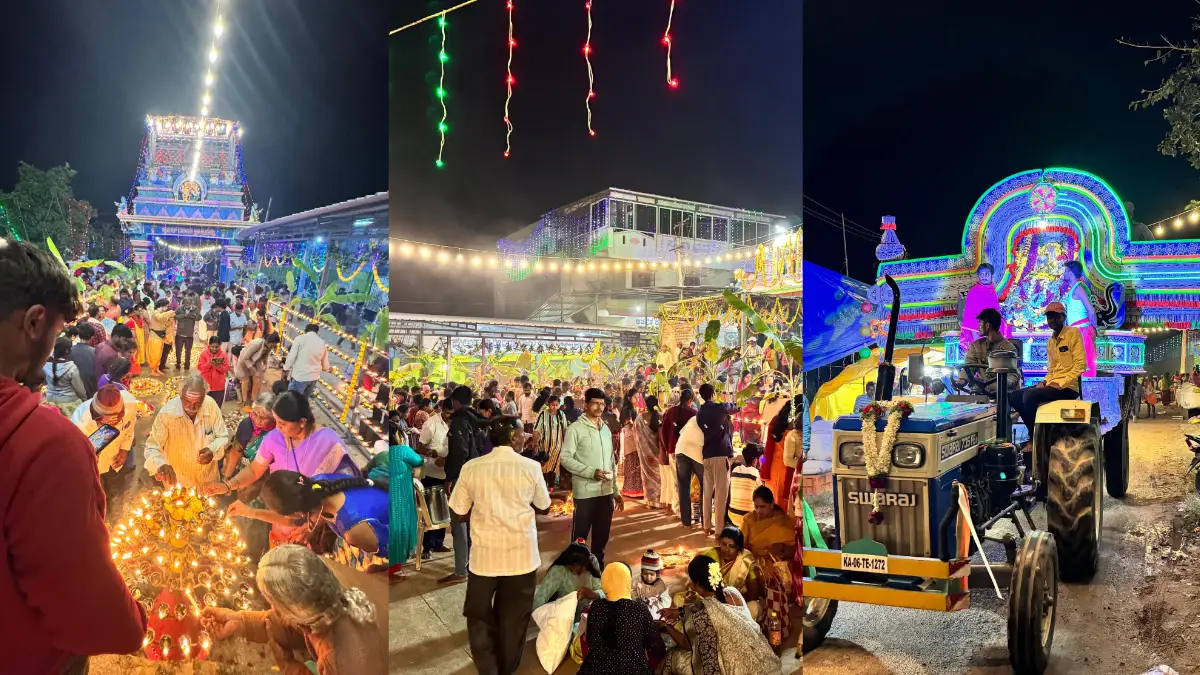 ದೊಡ್ಡಬಳ್ಳಾಪುರ: ಹುಲುಕುಡಿಯಲ್ಲಿ ಕಾರ್ತೀಕ ದೀಪೋತ್ಸವ.. ಮುತ್ತಿನ ಪಲ್ಲಕಿ ಉತ್ಸವ ಸಂಭ್ರಮ