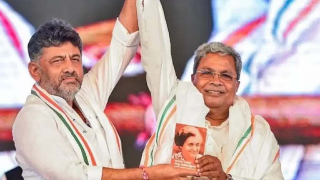 The fight between the supporters of CM Siddaramaiah and DCM D.K. Shivakumar is fierce at the national level..!