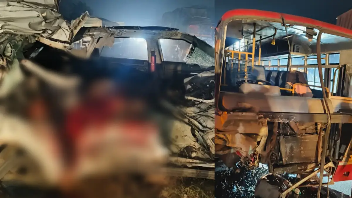 ರಾಷ್ಟ್ರೀಯ ಹೆದ್ದಾರಿಯಲ್ಲಿ ಭೀಕರ ಅಪಘಾತ.. 3 ಮಂದಿ ದುರ್ಮರಣ