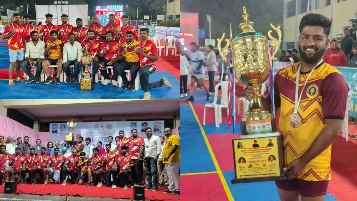 ಕಬ್ಬಡಿ ಚಾಂಪಿಯನ್ ಶಿಪ್; ಕರ್ನಾಟಕಕ್ಕೆ ಕಂಚಿನ ಪದಕ.. ದೊಡ್ಡಬಳ್ಳಾಪುರದ ಹರೀಶ್ ಭಾಗಿ