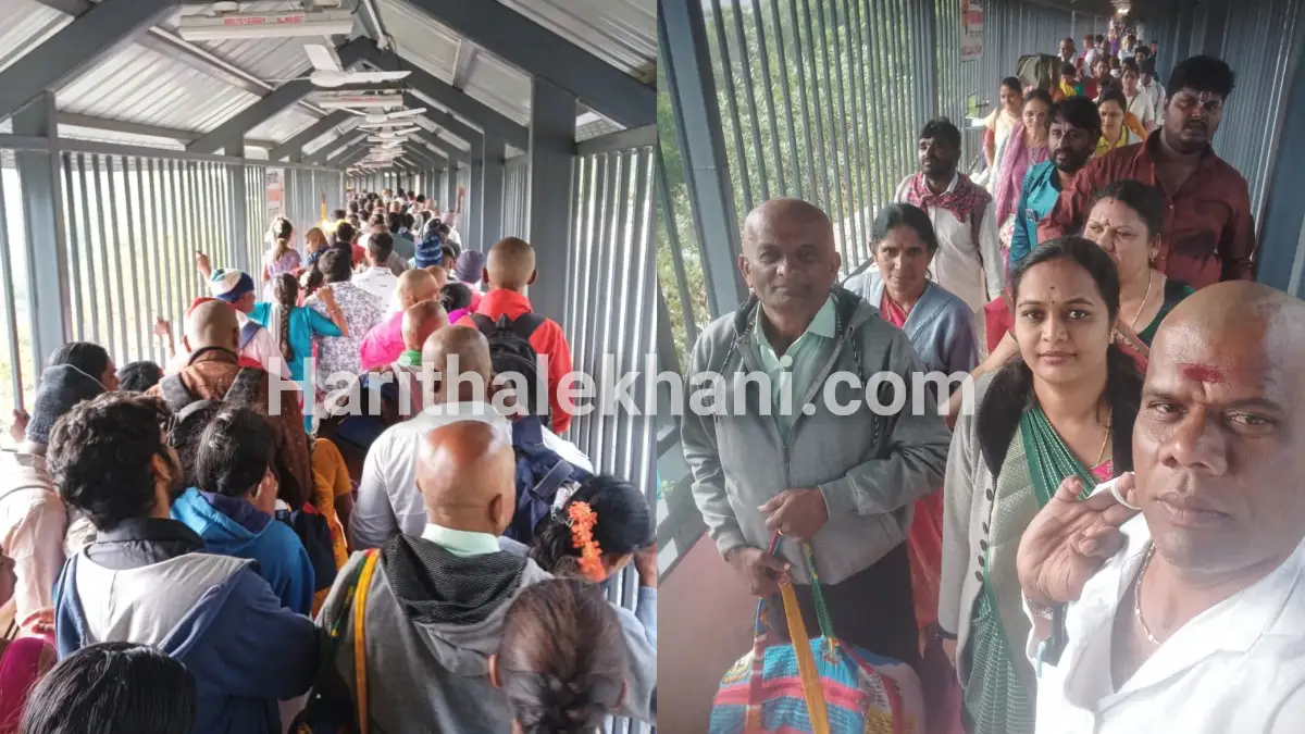 ತಿರುಪತಿಯಲ್ಲಿ ಭಕ್ತರ ಪರದಾಟ.. ಸರತಿ ಸಾಲಿನಲ್ಲಿ ಕಾದು ನಿಂತ ದೊಡ್ಡಬಳ್ಳಾಪುರದ ಭಕ್ತರು