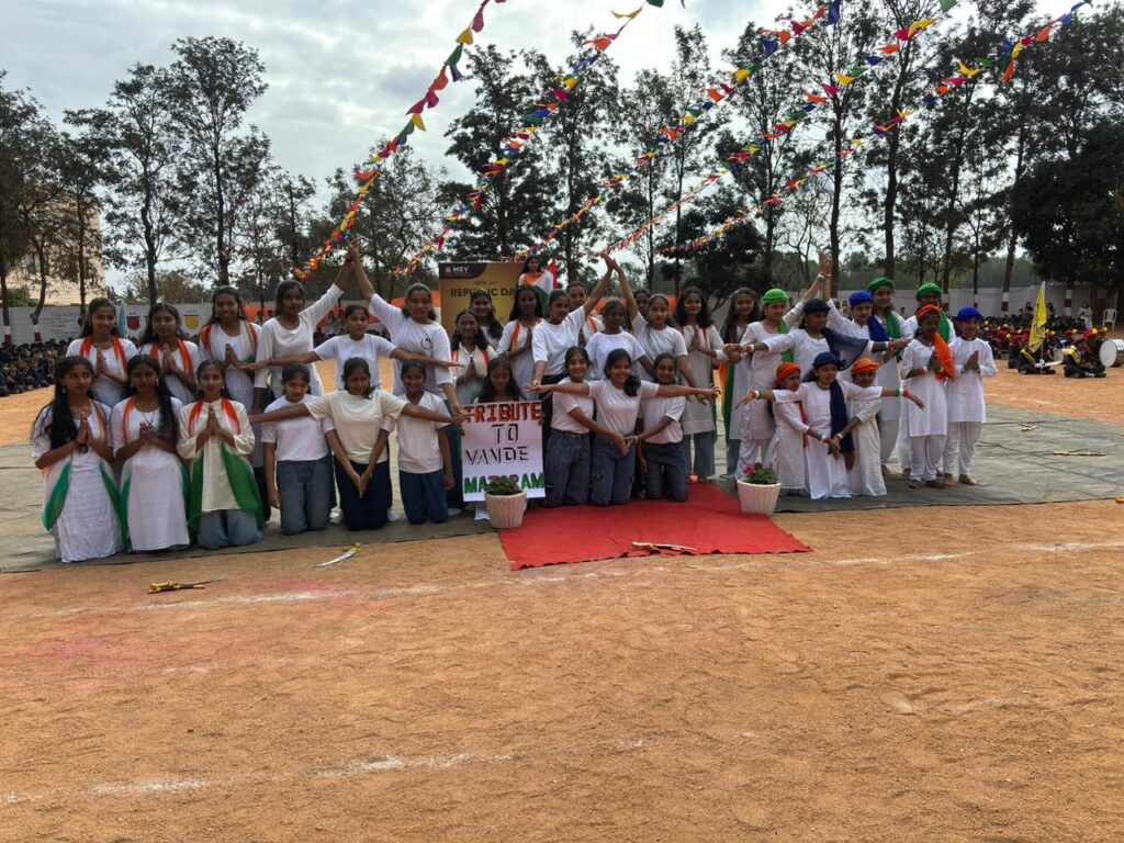 ದೊಡ್ಡಬಳ್ಳಾಪುರ: ಎಂಎಸ್‌ವಿ ಪಬ್ಲಿಕ್ ಶಾಲೆಯಲ್ಲಿ ಗಣರಾಜ್ಯೋತ್ಸವ ಸಂಭ್ರಮ