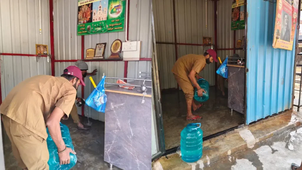 ಬೇಸಿಗೆ ಆರಂಭ.. ದೊಡ್ಡಬಳ್ಳಾಪುರದಲ್ಲಿ ಪ್ರಾಣಿ ಪಕ್ಷಿಗಳ ಸೇವೆ ಆರಂಭಿಸಿದ ಮುನಿರಾಜು