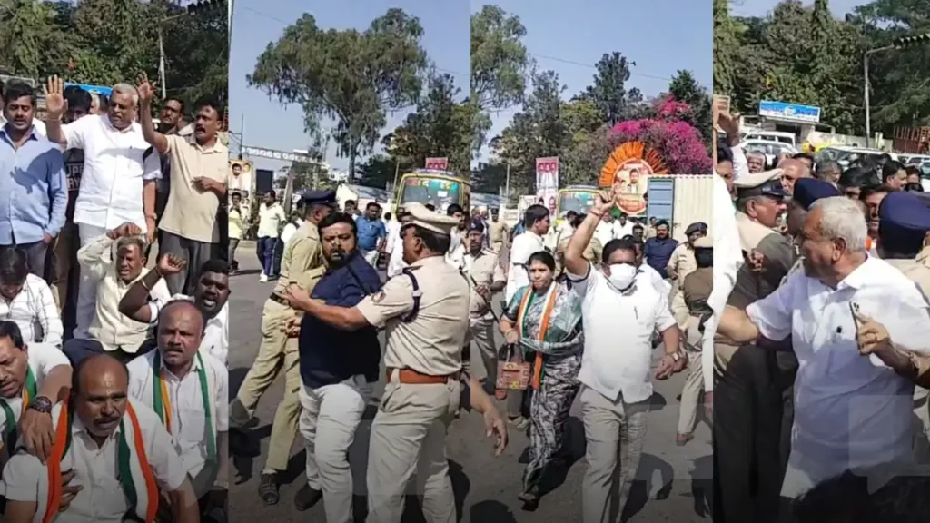 Foundation stone laying ceremony of Weavers' House.. Protest heats up in Doddaballapura..!