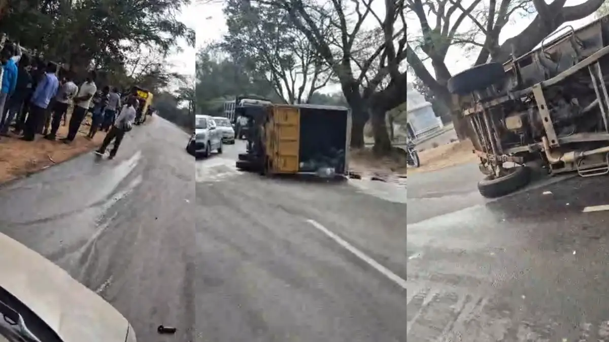 ದೊಡ್ಡಬಳ್ಳಾಪುರ: ಅಪಘಾತ… ಓರ್ವ ಸ್ಥಳದಲ್ಲಿಯೇ ಸಾವು..!| Video ನೋಡಿ