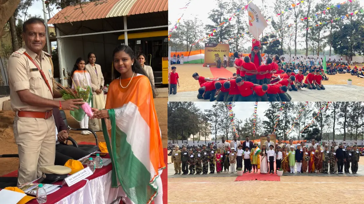 ದೊಡ್ಡಬಳ್ಳಾಪುರ: ಎಂಎಸ್‌ವಿ ಪಬ್ಲಿಕ್ ಶಾಲೆಯಲ್ಲಿ ಗಣರಾಜ್ಯೋತ್ಸವ ಸಂಭ್ರಮ