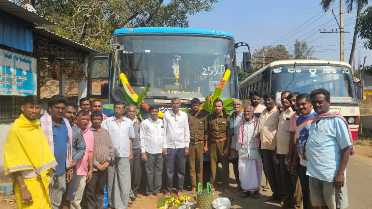 ದೊಡ್ಡಬಳ್ಳಾಪುರ: ನೂತನ BMTC ಬಸ್ ಸಂಚಾರ ಆರಂಭ.. ಗ್ರಾಮಸ್ಥರಿಗೆ ಸಂತಸ