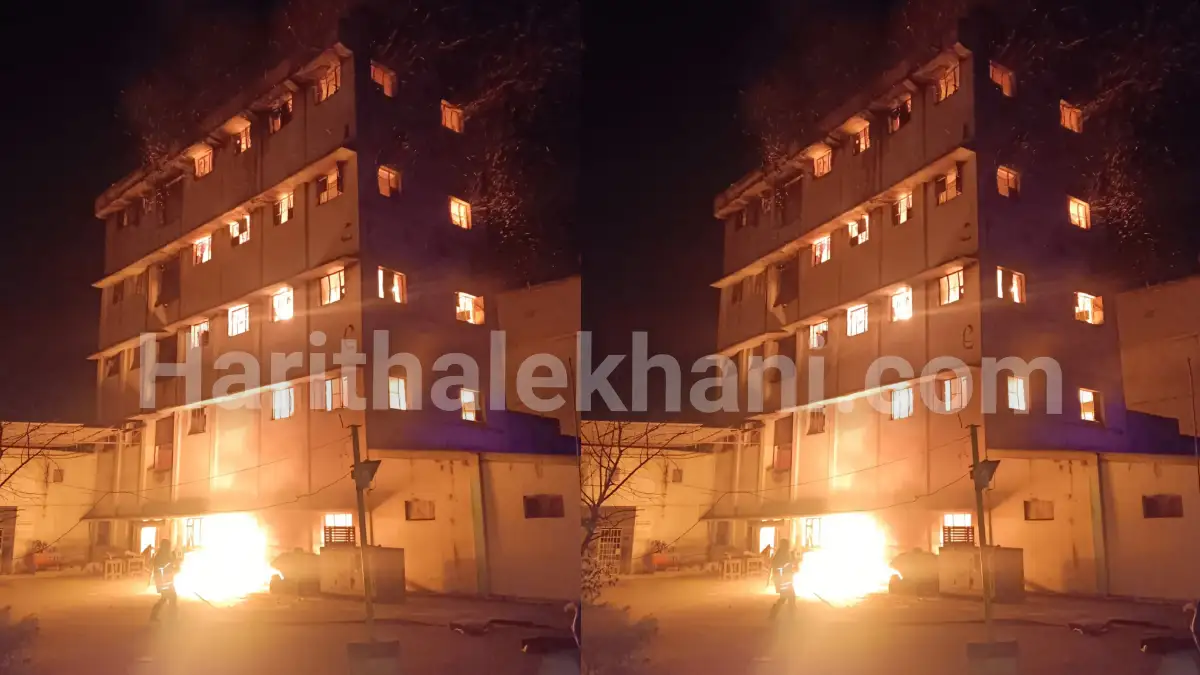 ದೊಡ್ಡಬಳ್ಳಾಪುರ: 7 ಮಹಡಿ ಕಟ್ಟಡಕ್ಕೆ ಬೆಂಕಿ..!