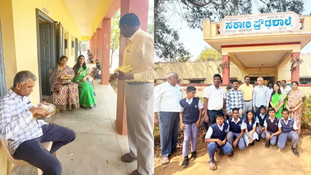 Minister Krishna Bhairegowda tastes Bisi Uta