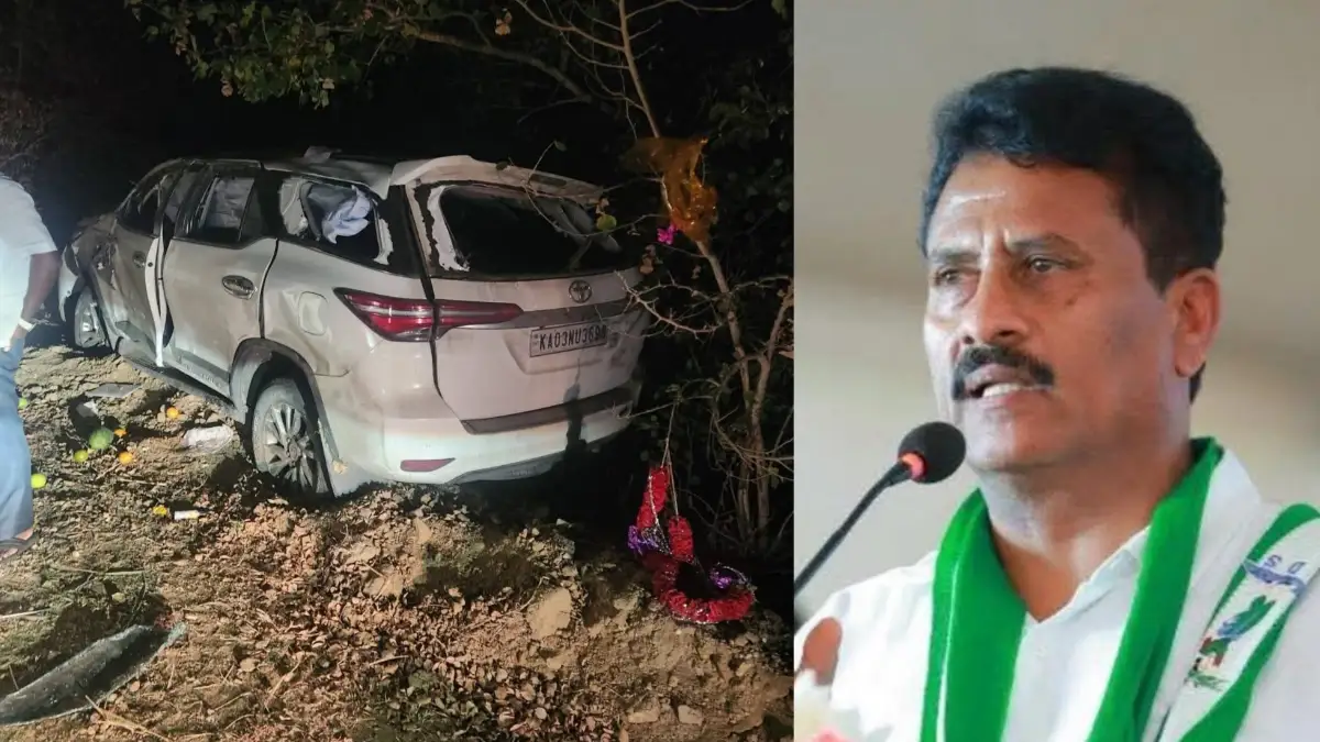 ಕಾರು ಪಲ್ಟಿ: ಮಾಜಿ ಶಾಸಕ ಸುರೇಶ್ ಗೌಡಗೆ ಗಾಯ
