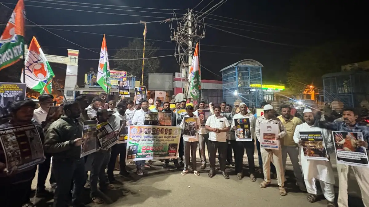 ದೊಡ್ಡಬಳ್ಳಾಪುರ: ಉದಯ್ ಭಾನು ಚಿಬ್ ಬಂಧನ ಖಂಡಿಸಿ ಯುವ ಕಾಂಗ್ರೆಸ್ ಪ್ರತಿಭಟನೆ