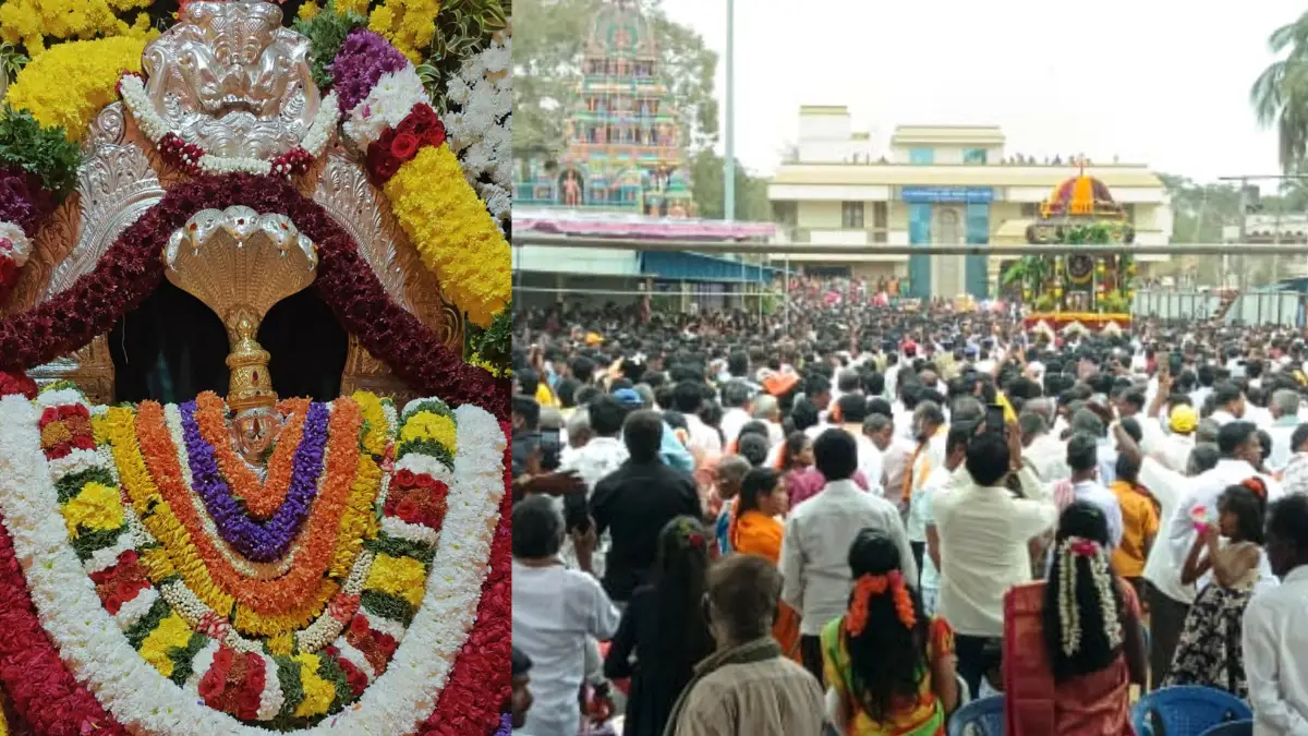 ದೊಡ್ಡಬಳ್ಳಾಪುರ: ಕನಸವಾಡಿಯಲ್ಲಿ ವಿಜೃಂಭಣೆಯ ಶ್ರೀ ಶನಿಮಹಾತ್ಮ ಸ್ವಾಮಿ ಬ್ರಹ್ಮ ರಥೋತ್ಸವ