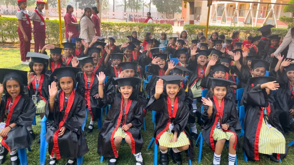 Graduation ceremony for pre-primary students at MSV Public School