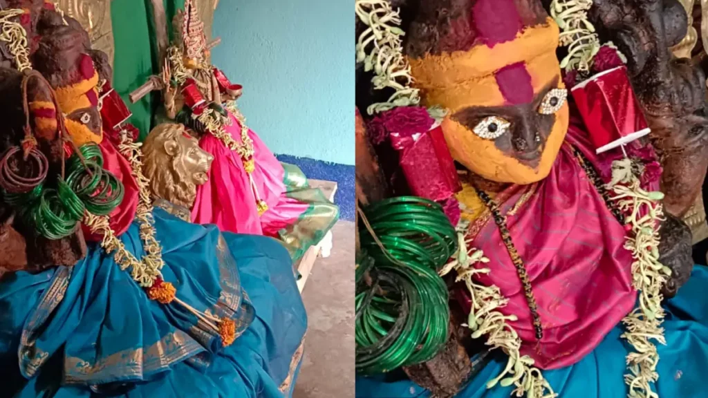 Doddaballapura: Thieves stole Mangalya from Maramma's temple..!