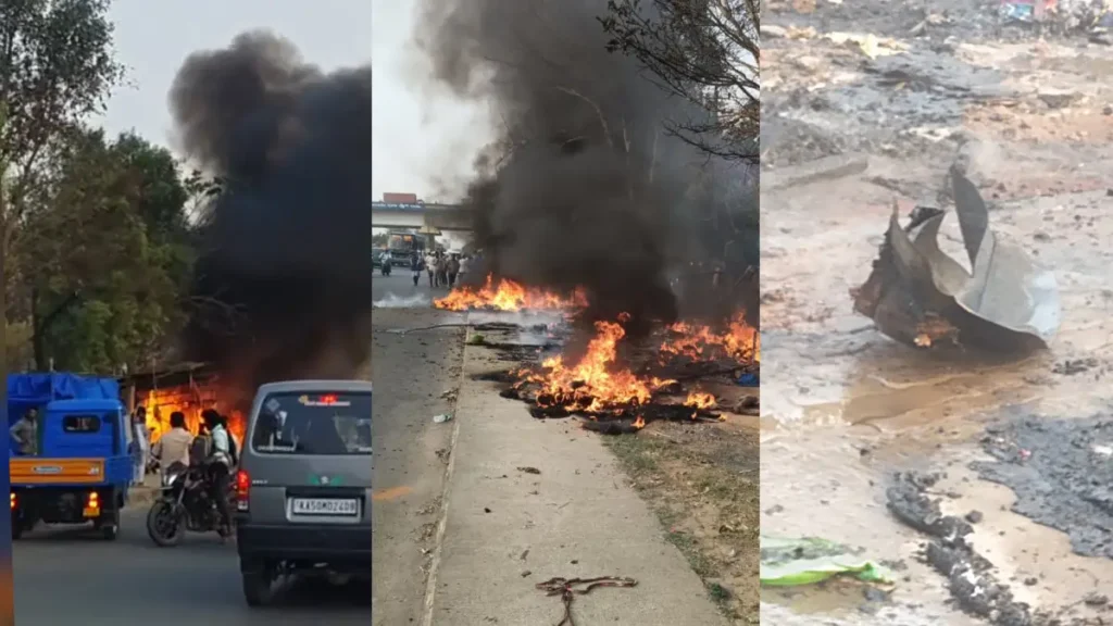 Another fire accident in Doddaballapur.. Bed sheets burnt