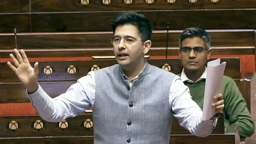Selling fruit juice using fruit pictures: Raghav Chadha exposes the dark truth