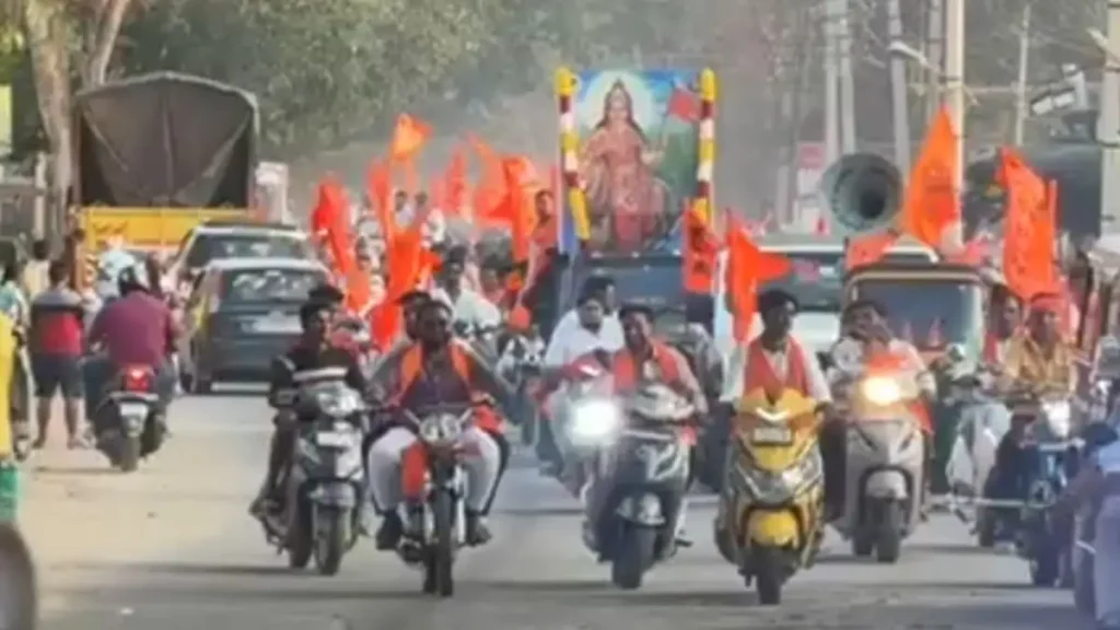 (Sri Rama Sobhayatre in Doddaballapura: Huge bike rally