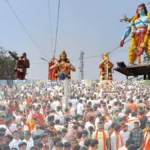 Sobhayatre celebrations in Doddaballapur: Helicopter shower of flowers