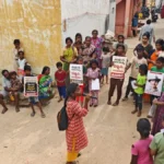 Parents and students fight to save government schools under the leadership of AIDSO