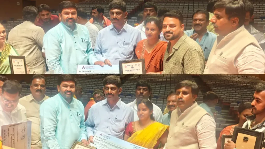 A huge gift from Bamul to the farmer women of Doddaballapur who supplied the most milk..!