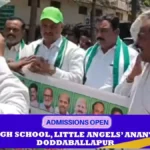 JDS protest in Doddaballapur..!