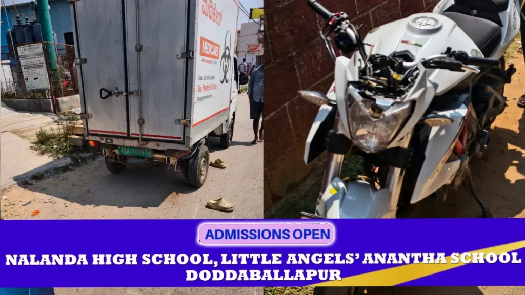 Doddaballapur: Accident.. Bike rider dies